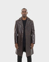 Bryson Men's Leather Fall Trench Coat